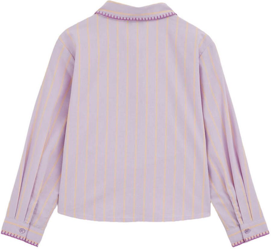 WE Fashion gestreepte blouse lila - Foto 2