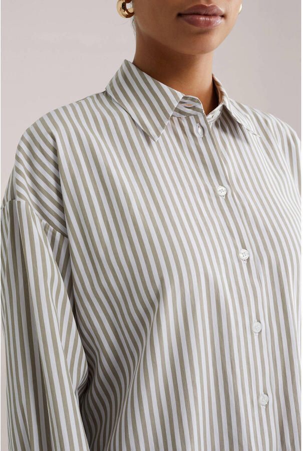 WE Fashion gestreepte blouse taupe - Foto 2