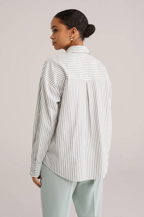 WE Fashion gestreepte blouse taupe - Foto 3
