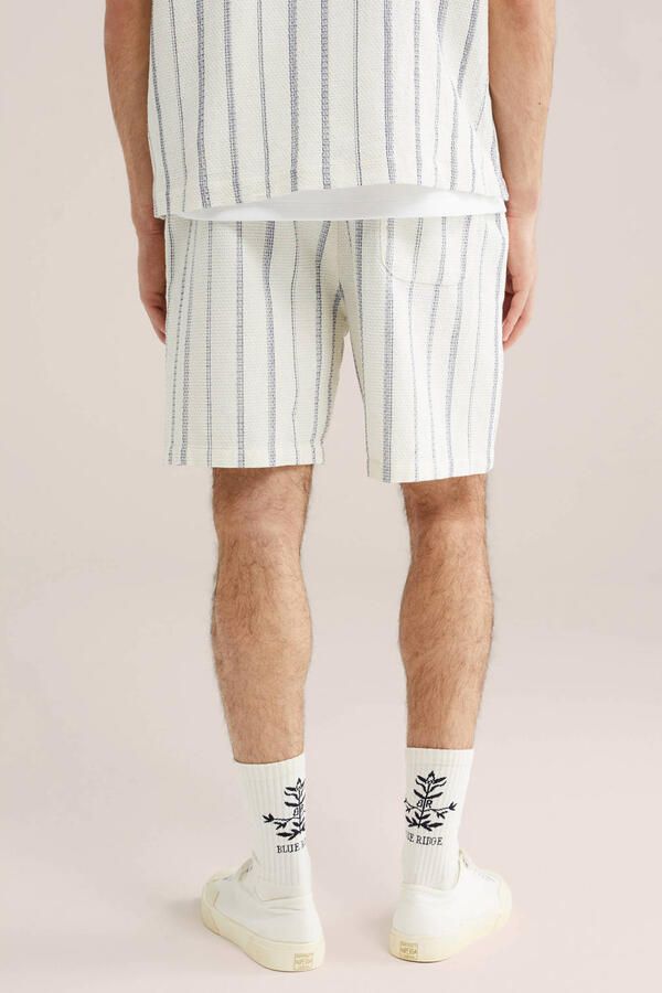 WE Fashion gestreepte casual short ecru - Foto 3