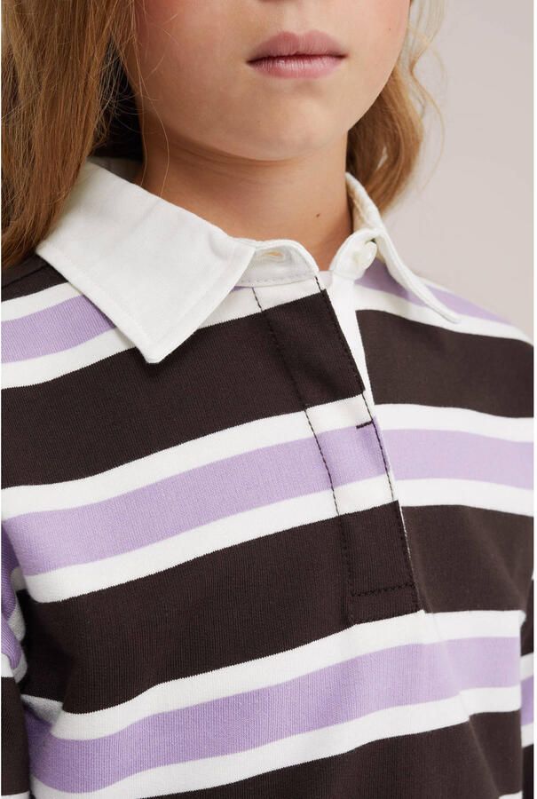 WE Fashion gestreepte longsleeve bruin - Foto 2