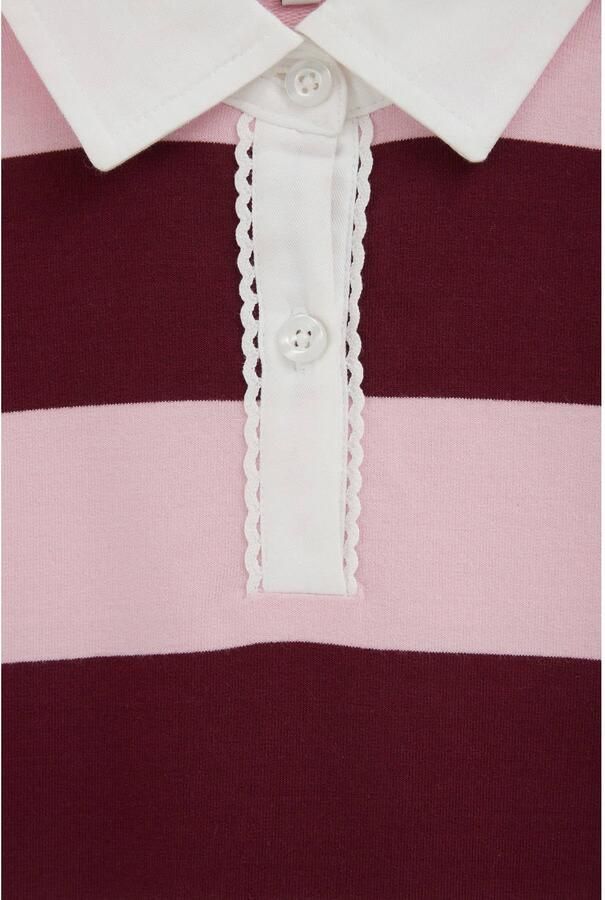 WE Fashion gestreepte midi jurk lichtroze - Foto 2