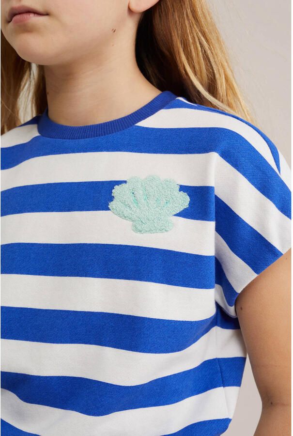 WE Fashion gestreepte sweater marineblauw - Foto 2