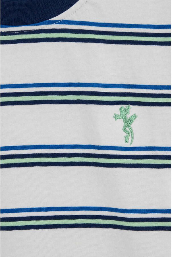 WE Fashion gestreepte T-shirt donkerblauw - Foto 2