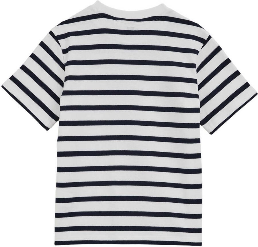 WE Fashion gestreepte T-shirt donkerblauw - Foto 2