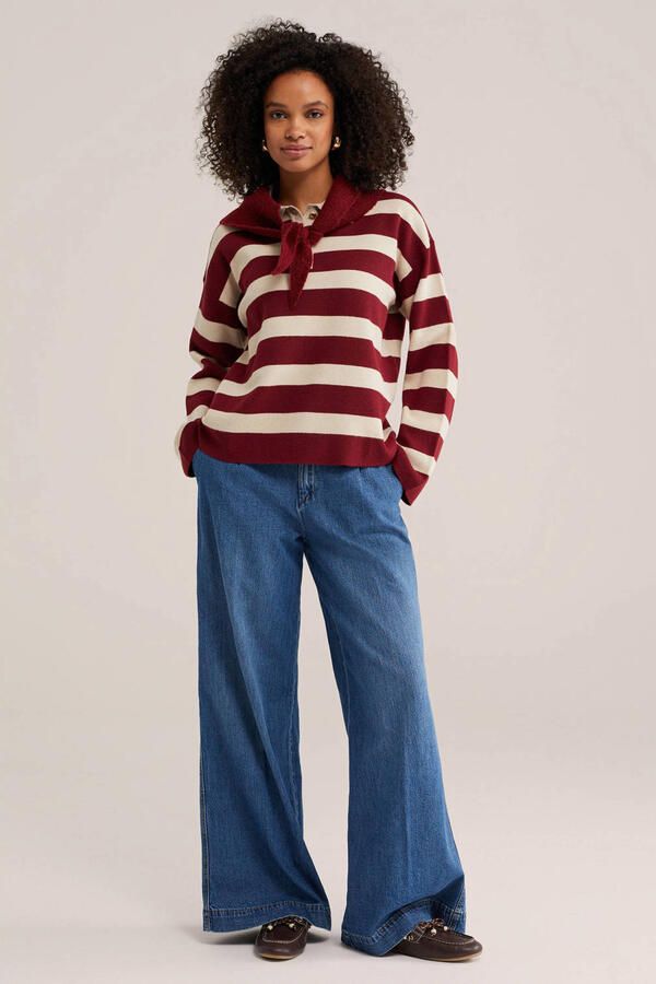 WE Fashion gestreepte trui rood - Foto 2