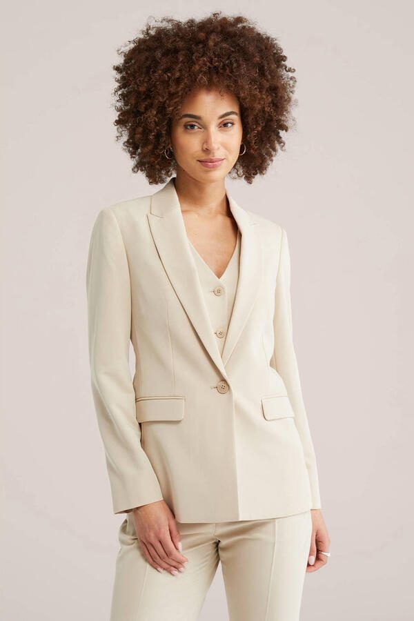 WE Fashion getailleerde blazer beige - Foto 3