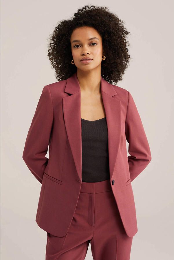 WE Fashion getailleerde blazer rood