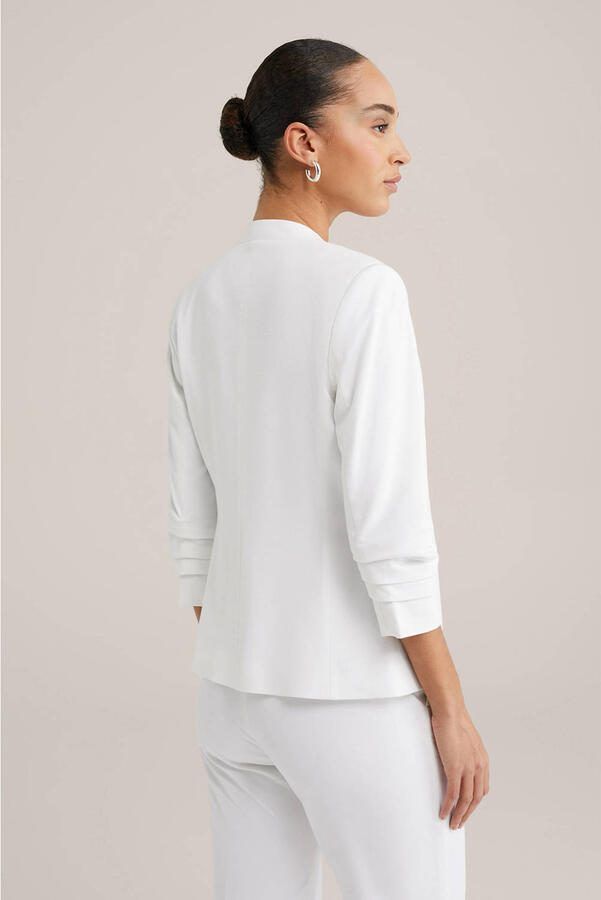 WE Fashion getailleerde blazer wit - Foto 3