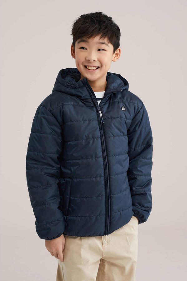 WE Fashion gewatteerde jas donkerblauw