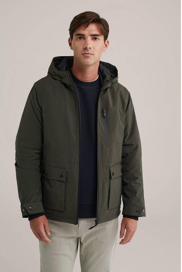 WE Fashion gewatteerde jas donkergroen