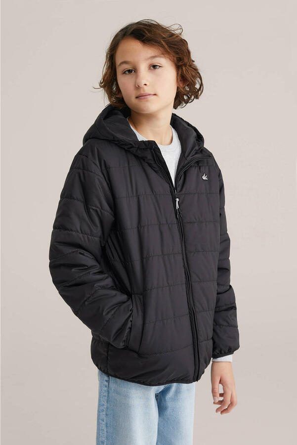 WE Fashion gewatteerde jas zwart - Foto 3