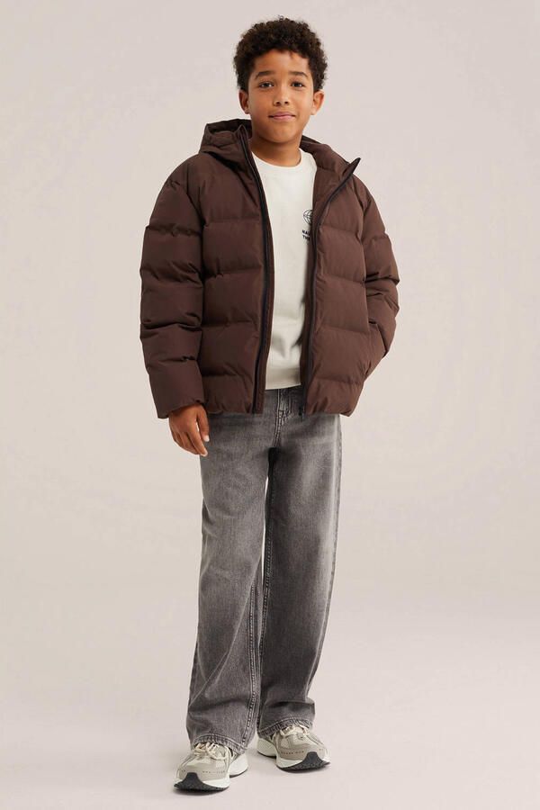 WE Fashion gewatteerde winterjas bruin - Foto 3