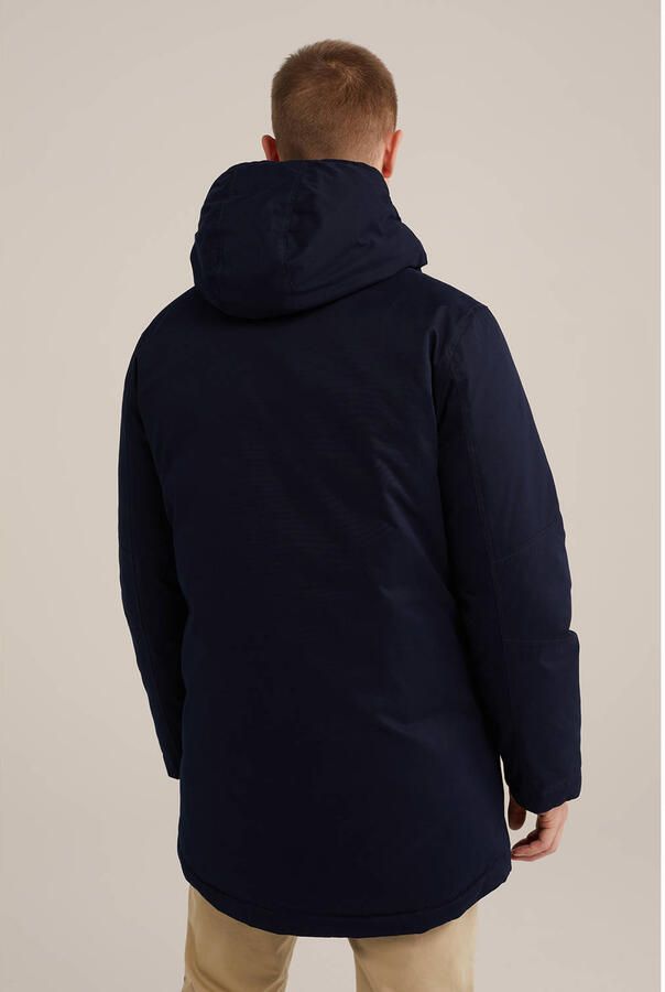 WE Fashion gewatteerde winterjas donkerblauw - Foto 2