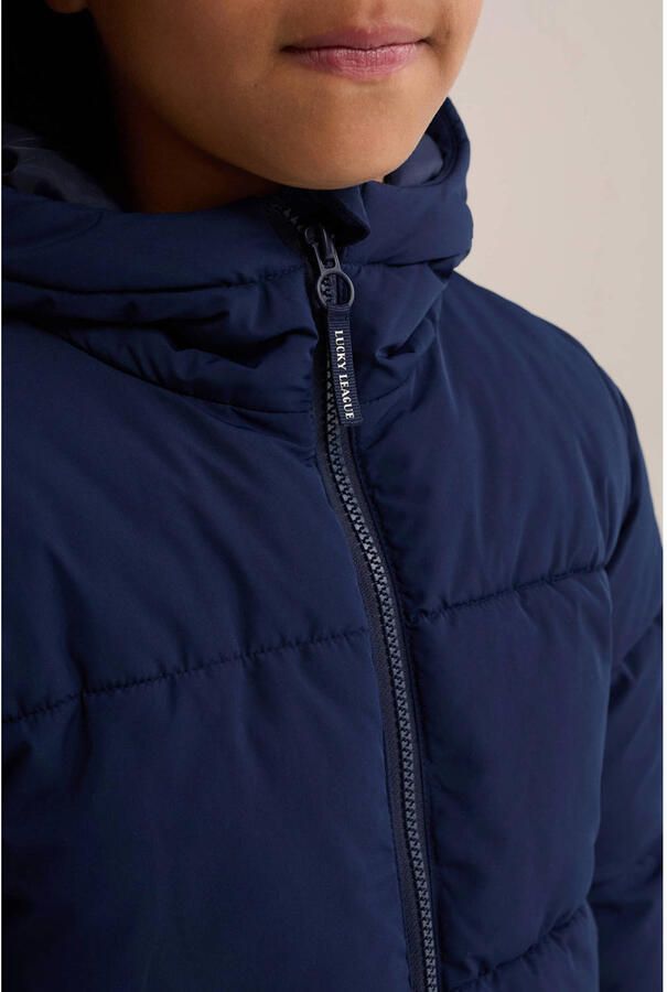 WE Fashion gewatteerde winterjas donkerblauw - Foto 2