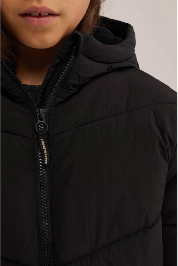 WE Fashion gewatteerde winterjas zwart - Foto 2