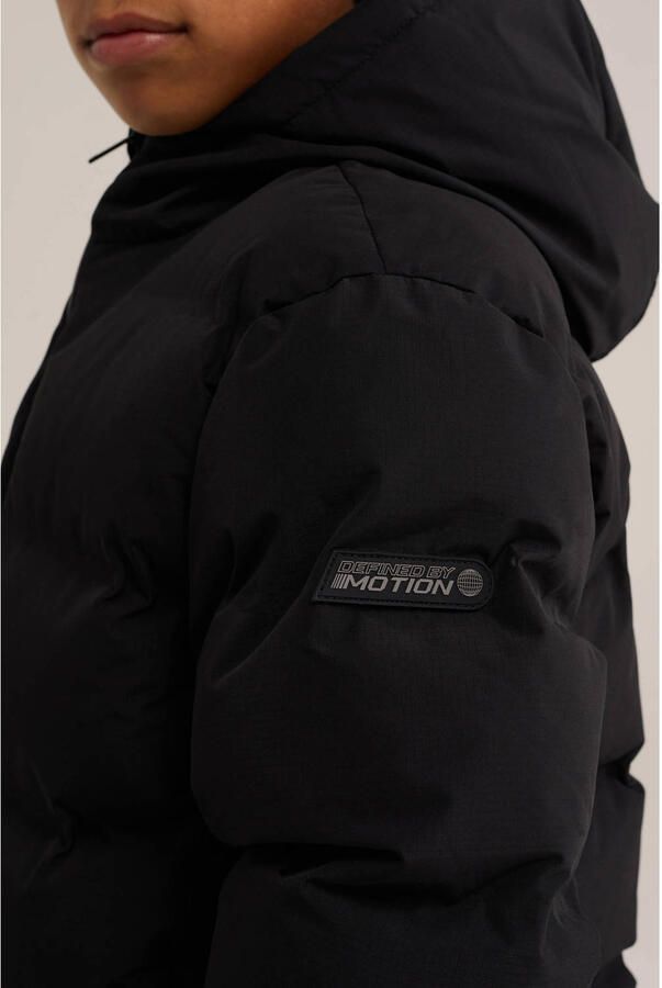 WE Fashion gewatteerde winterjas zwart - Foto 2