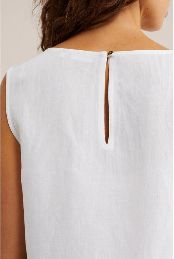 WE Fashion geweven top ecru - Foto 2