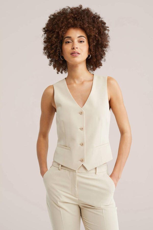WE Fashion gilet beige