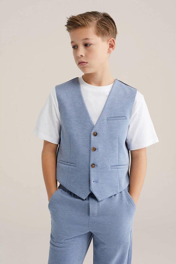 WE Fashion gilet blauw