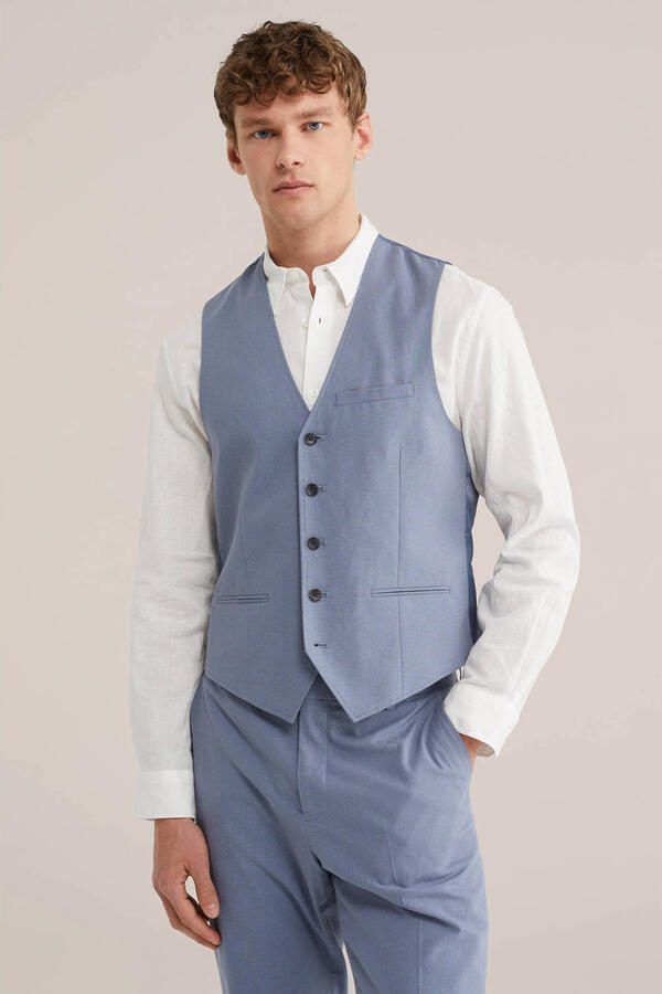 WE Fashion gilet blauw