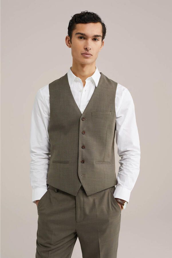WE Fashion gilet bruin