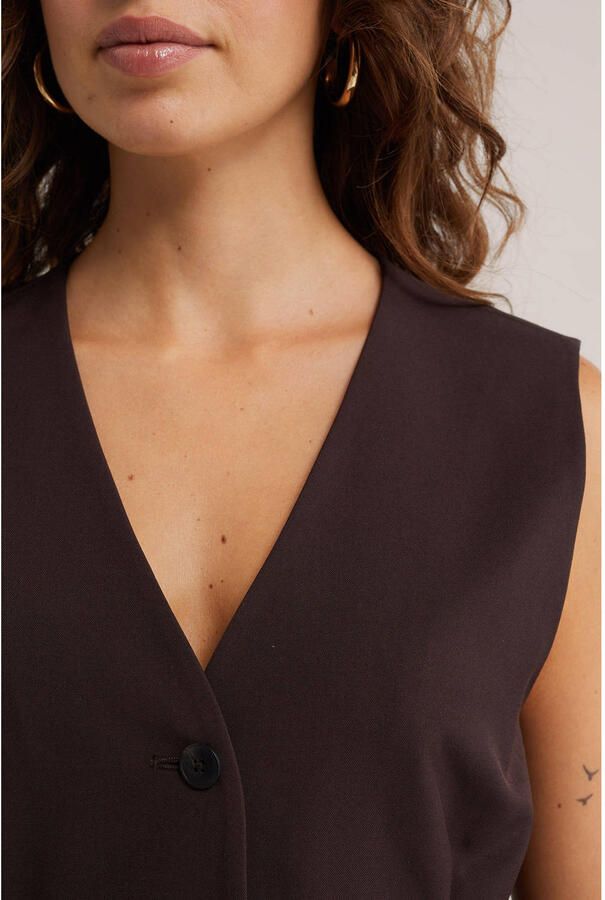WE Fashion gilet bruin - Foto 2