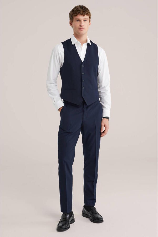 WE Fashion gilet donkerblauw - Foto 3