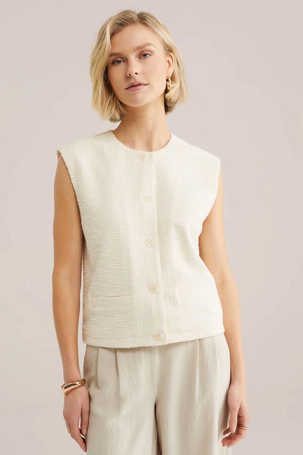 WE Fashion gilet ecru