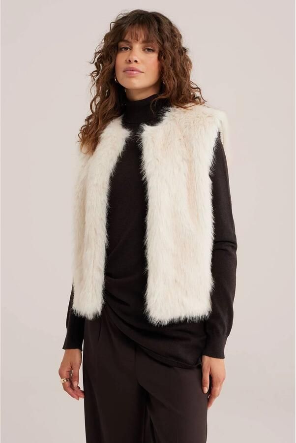 WE Fashion gilet ecru