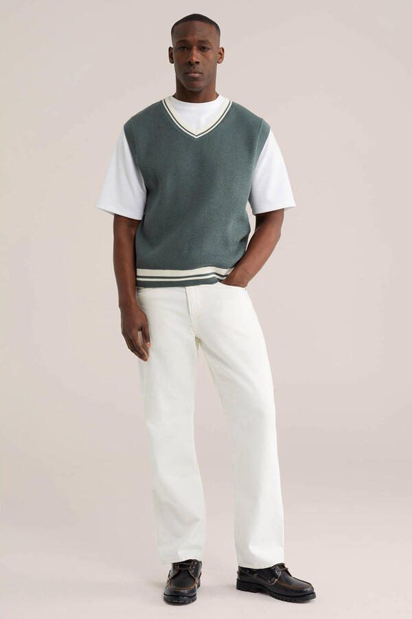 WE Fashion gilet gebreid groen - Foto 3