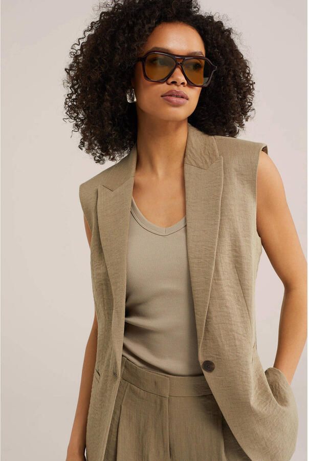 WE Fashion gilet grijsbruin - Foto 2
