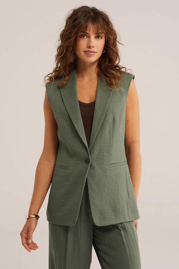 WE Fashion gilet groen