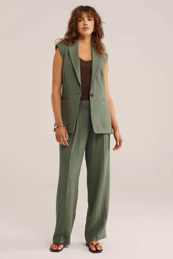 WE Fashion gilet groen - Foto 3