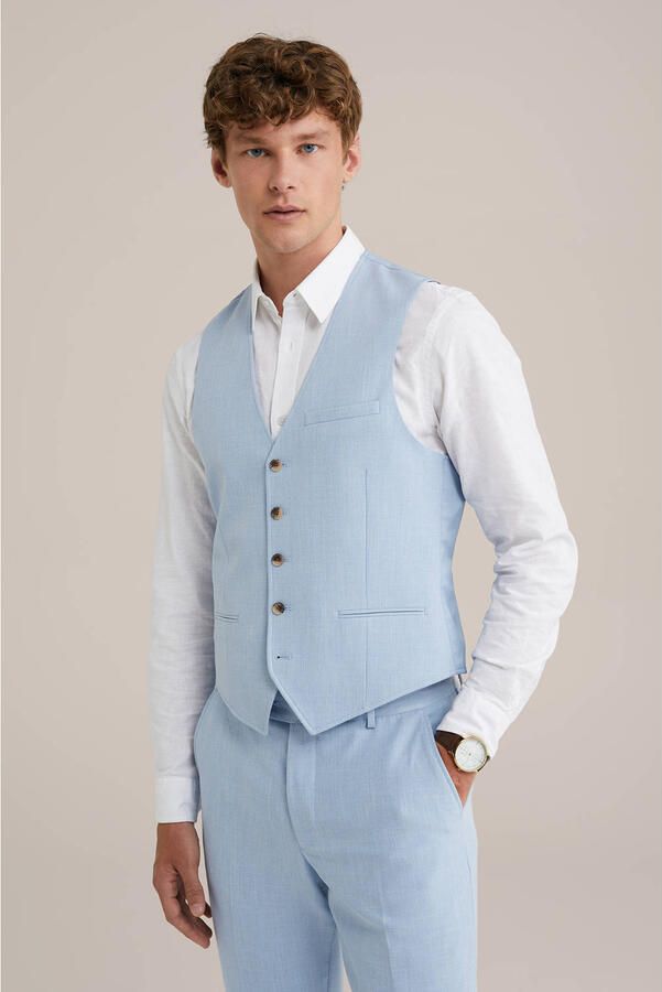 WE Fashion gilet lichtblauw - Foto 1