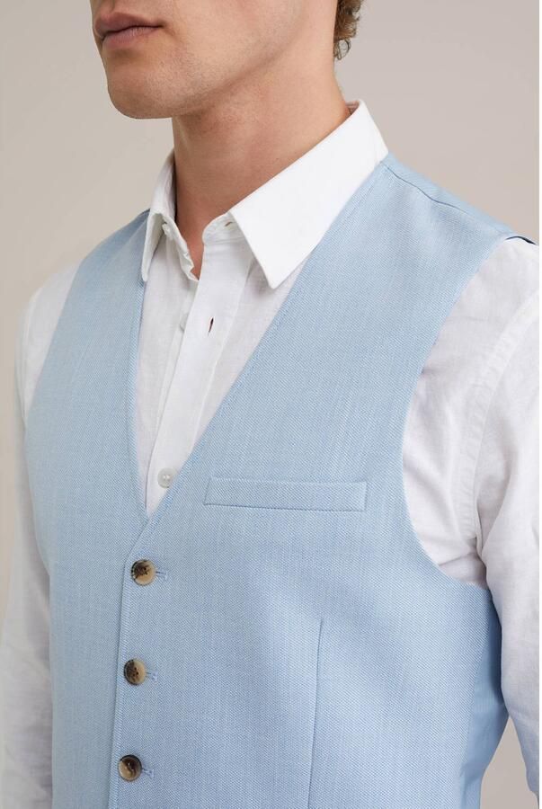 WE Fashion gilet lichtblauw - Foto 3
