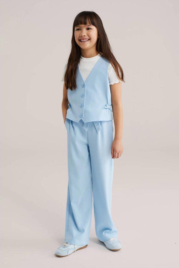 WE Fashion gilet lichtblauw