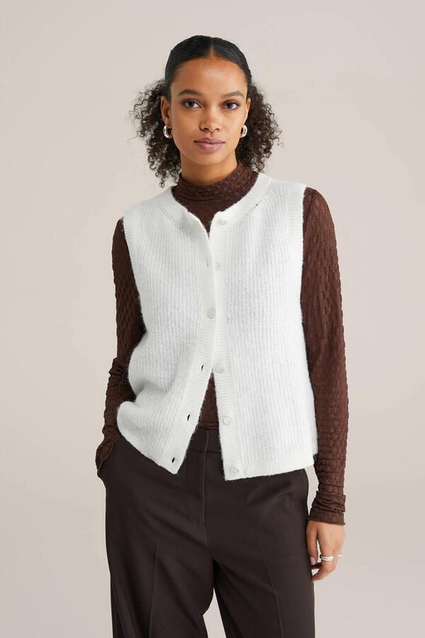 WE Fashion gilet wit