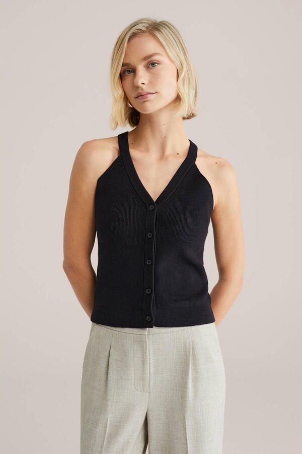 WE Fashion gilet zwart