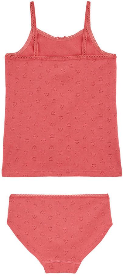 WE Fashion hemd + slip roze