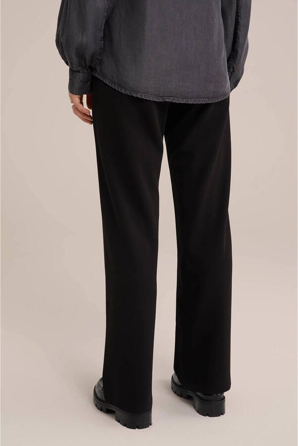 WE Fashion high waist straight fit pantalon zwart - Foto 2