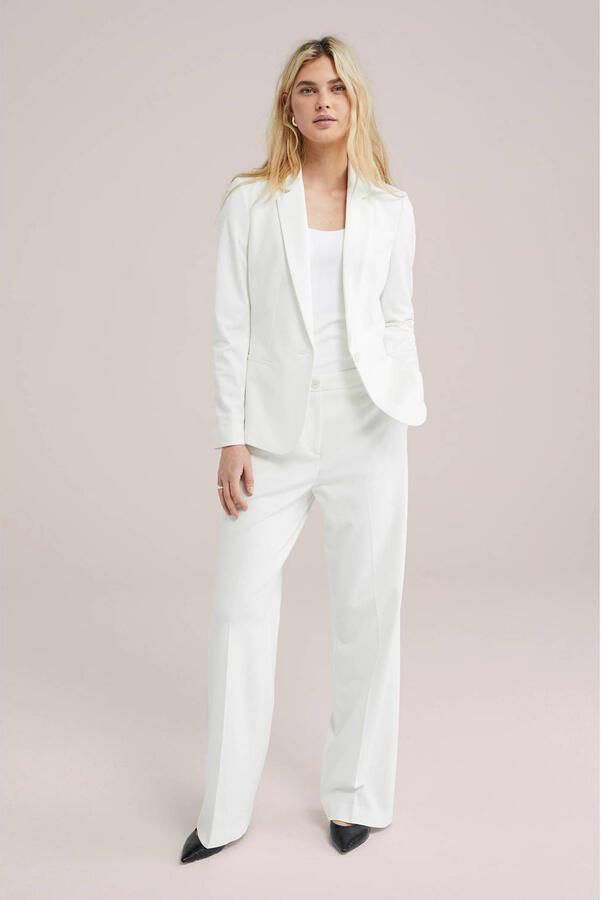 WE Fashion high waist pantalon wit - Foto 2