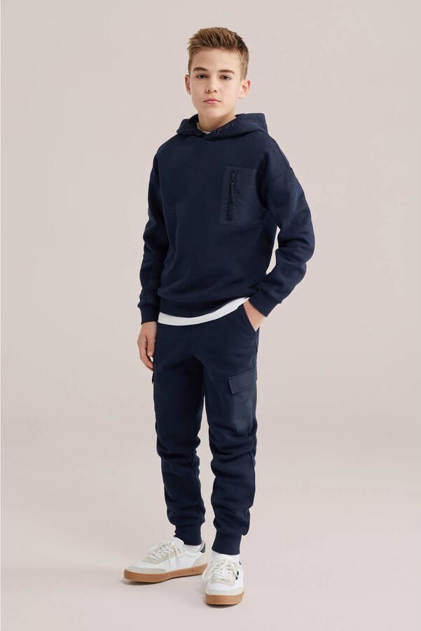 WE Fashion hoodie donkerblauw - Foto 3