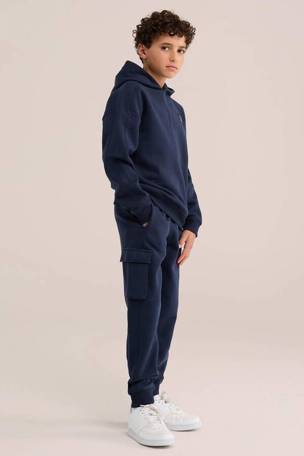 WE Fashion hoodie donkerblauw - Foto 3