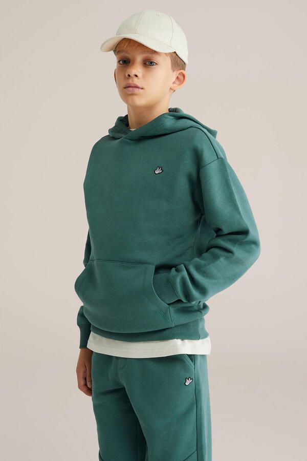 WE Fashion hoodie donkergroen - Foto 3