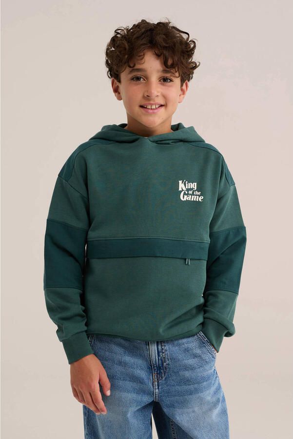 WE Fashion hoodie donkergroen - Foto 2