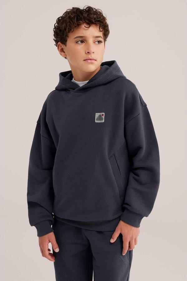 WE Fashion hoodie marineblauw