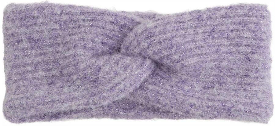 WE Fashion hoofdband lila Paars Meisjes Polyester Effen glitter