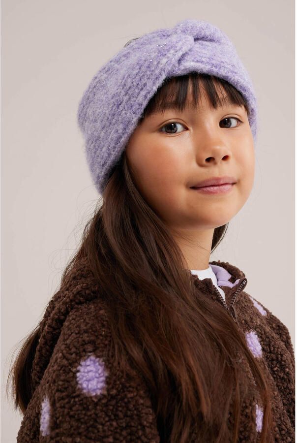 WE Fashion hoofdband lila Paars Meisjes Polyester Effen glitter - Foto 3