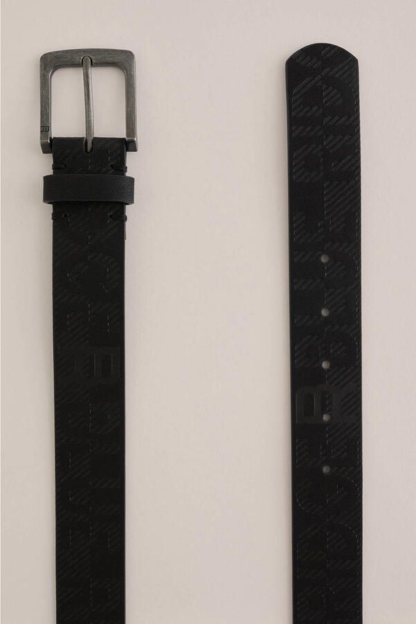 WE Fashion imitatieleren riem zwart